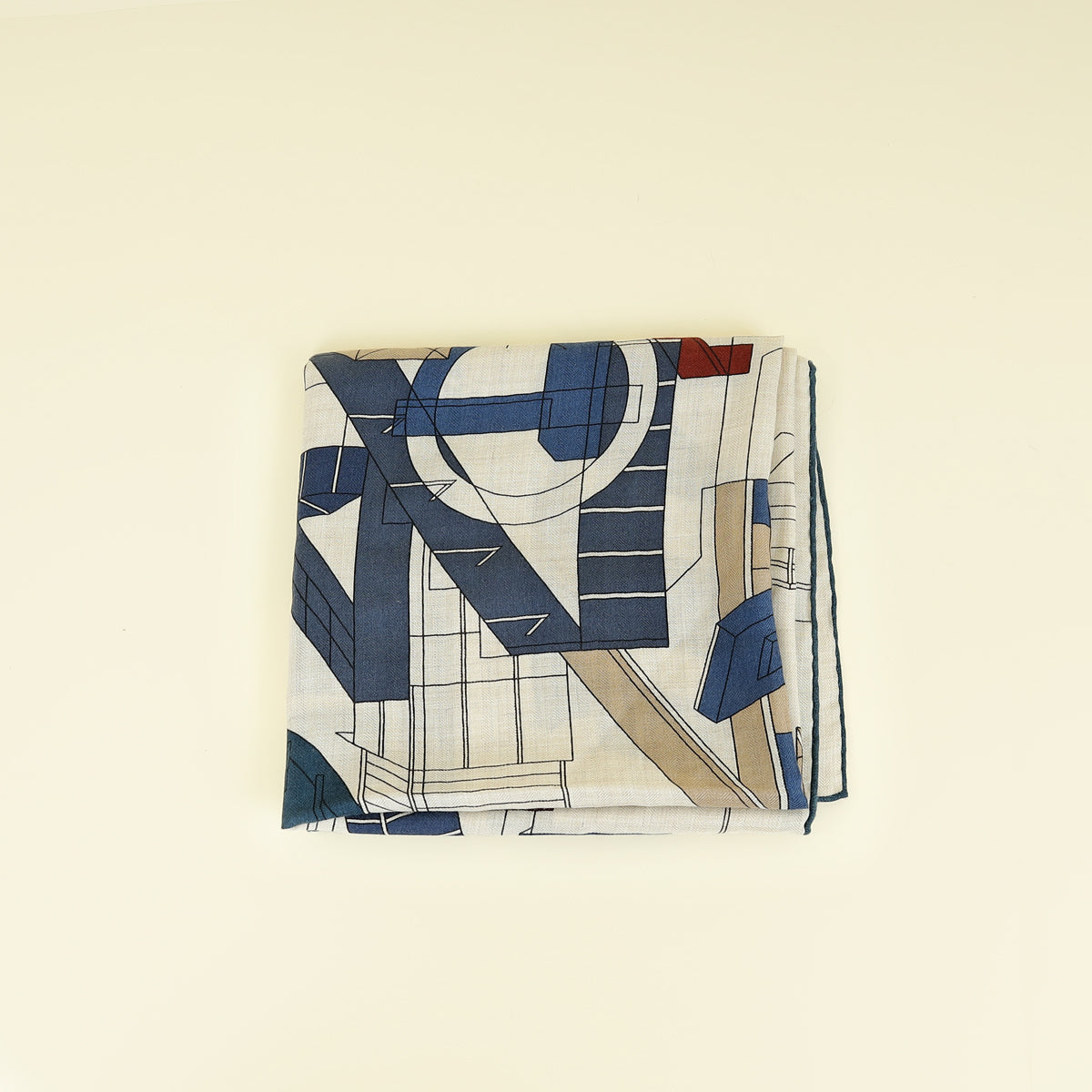 Hermes Tricolor Permis De Construire Scarf 100