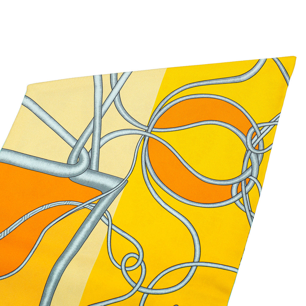 Hermes Multicolor Silk Pegase Maxi Twilly
