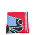 Hermes Red Multicolor Robe Du Soir Silk Scarf