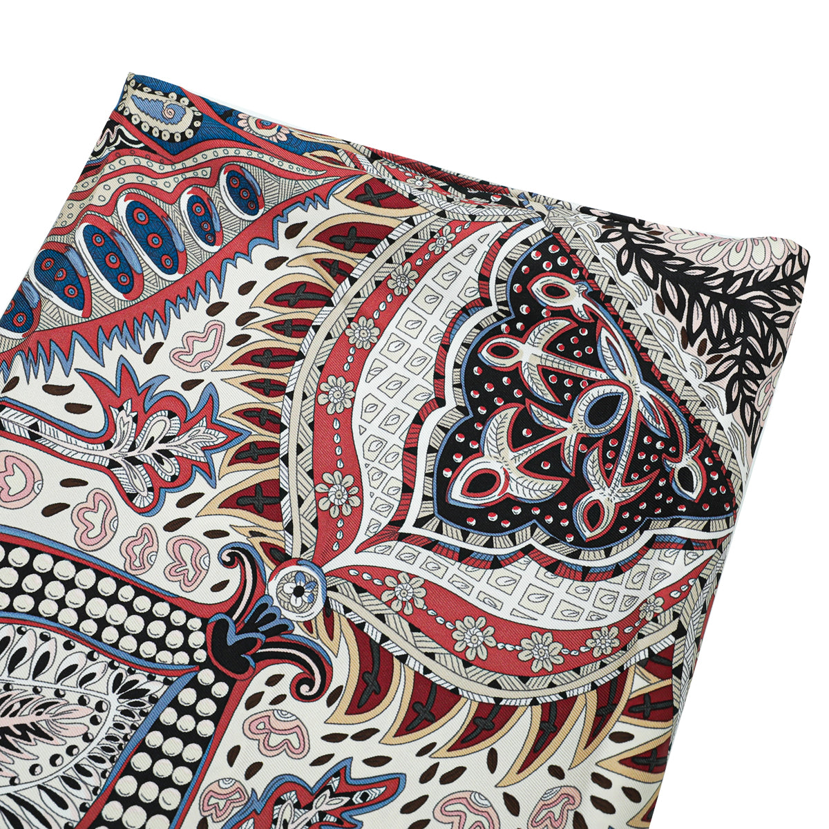 Hermes Tricolor Jardin De La Maharani Silk Scarf