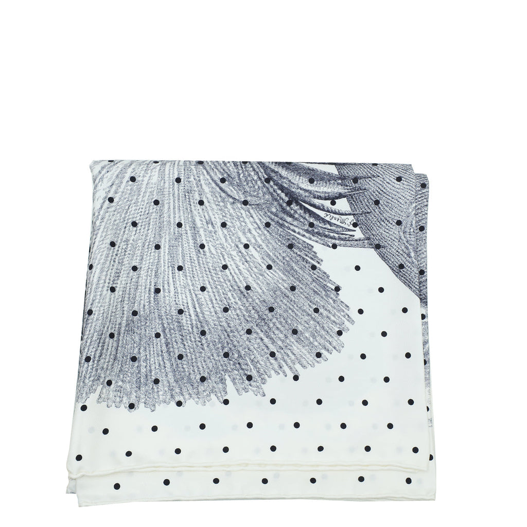 Hermes Tricolor Plumets Et Panaches Print Scarf