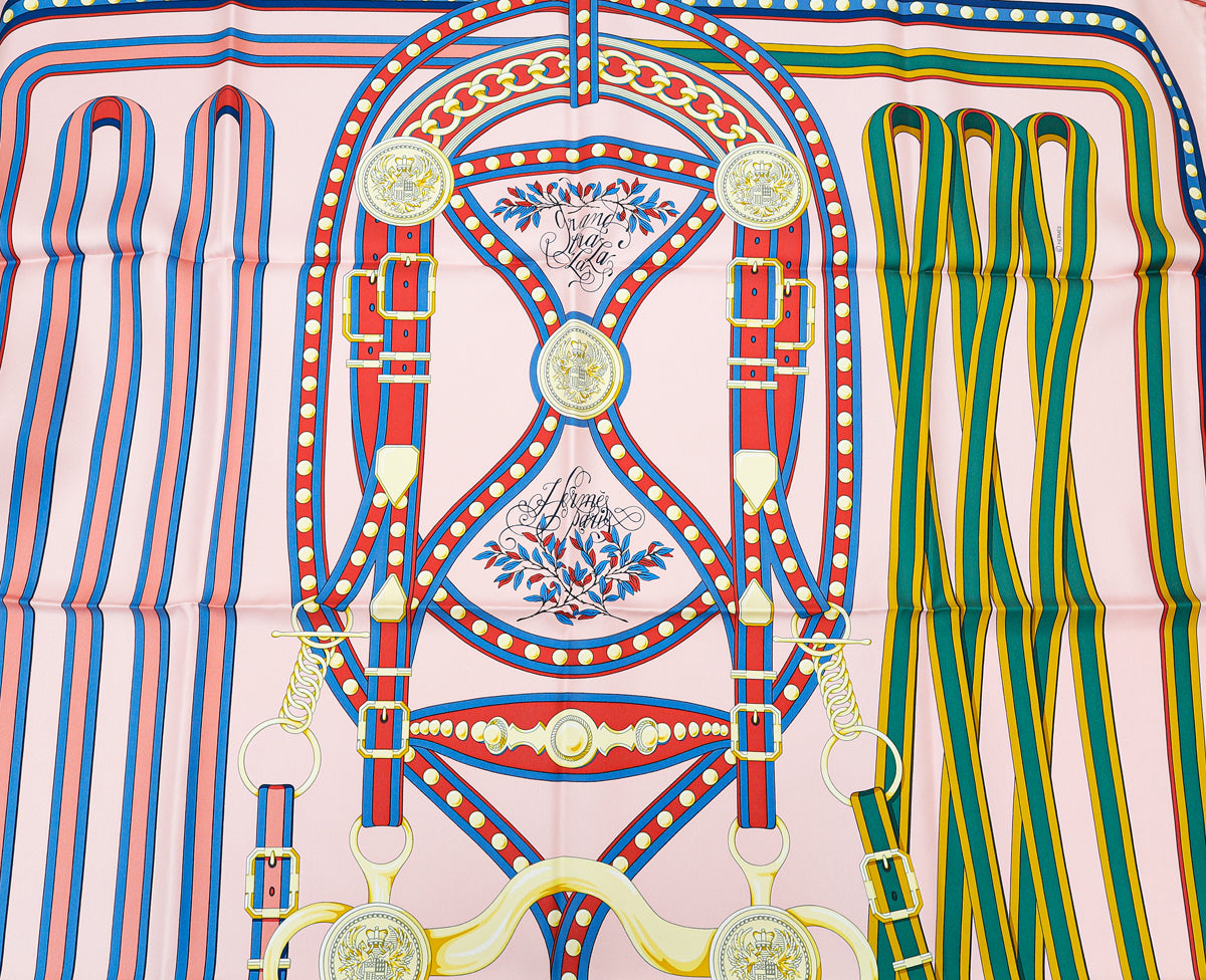 Hermes Bicolor Grand Tralala Print Scarf