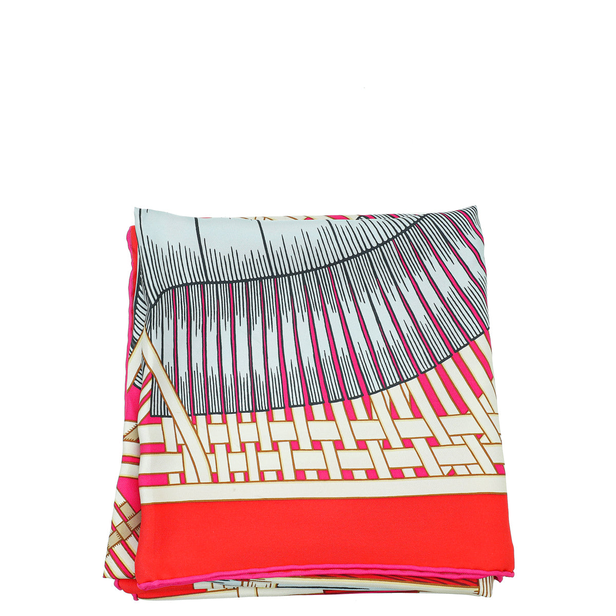 Hermes Bicolor Masan & Masan Silk Scarf