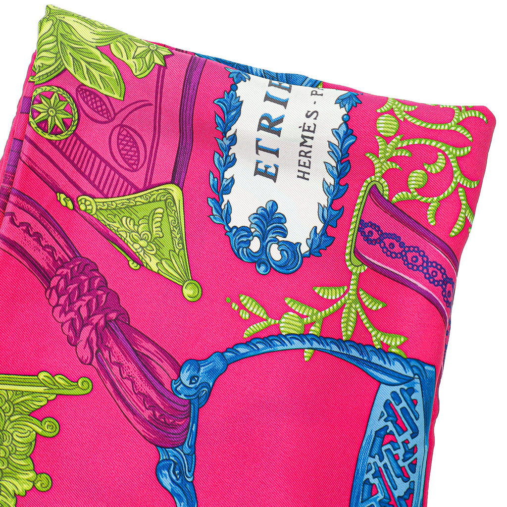 Hermes Multicolor Étriers Françoise de la Perrière Silk Scarf
