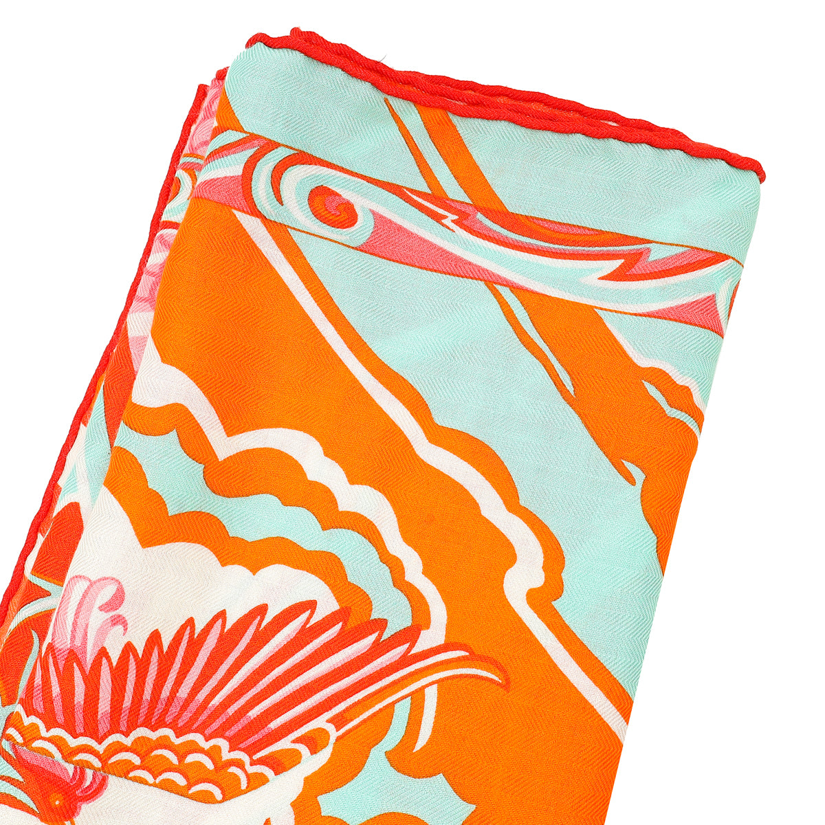 Hermes Multicolor De La Mer Au Ciel Cashmere Silk 140 Shawl