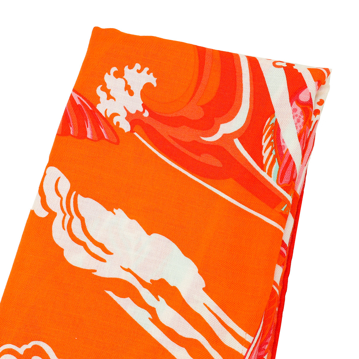 Hermes Multicolor De La Mer Au Ciel Cashmere Silk 140 Shawl