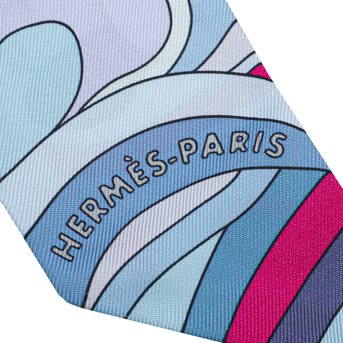 Hermes Bicolor Faubourg Rainbow Silk Twilly