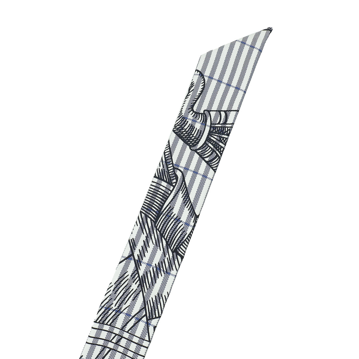 Hermes Bicolor Cavalleria Finesse Twillon Scarf