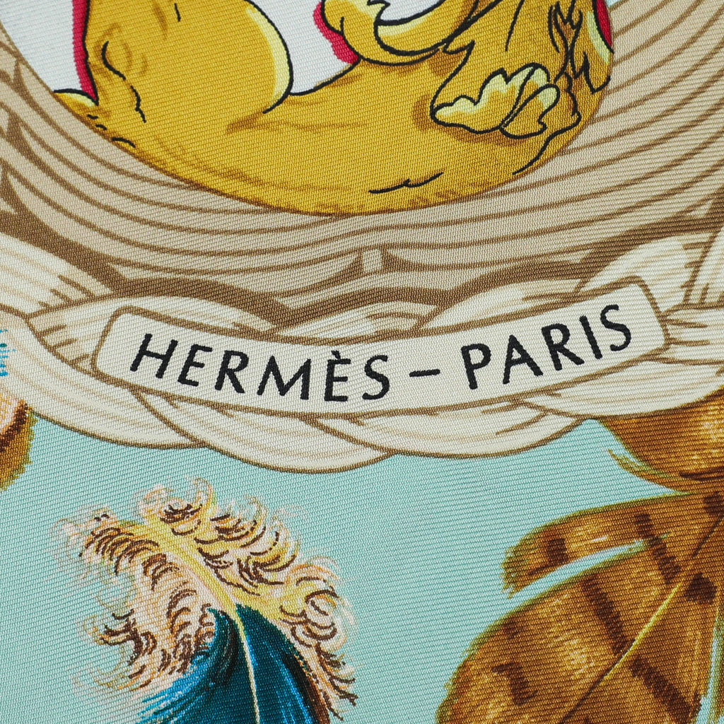 Hermes Multicolor Easter Egg Chicks La Couvee D'Hermes Scarf