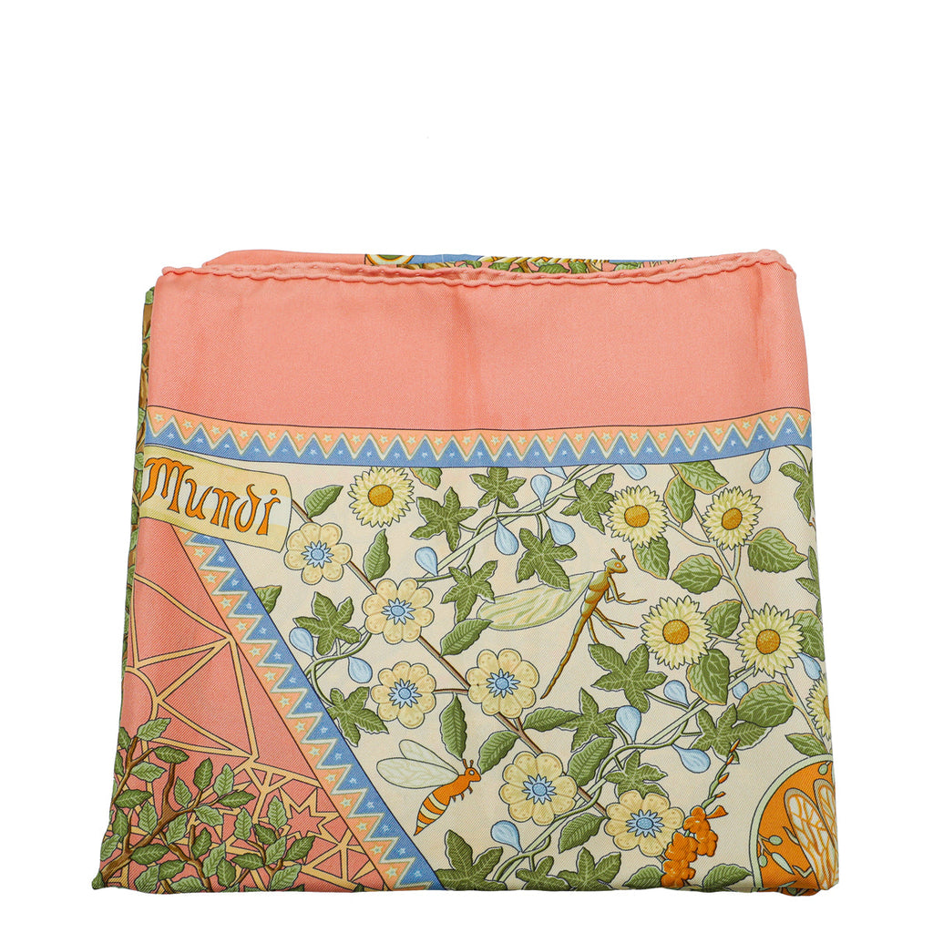 Hermes Multicolor Axis Mundi Silk Scarf