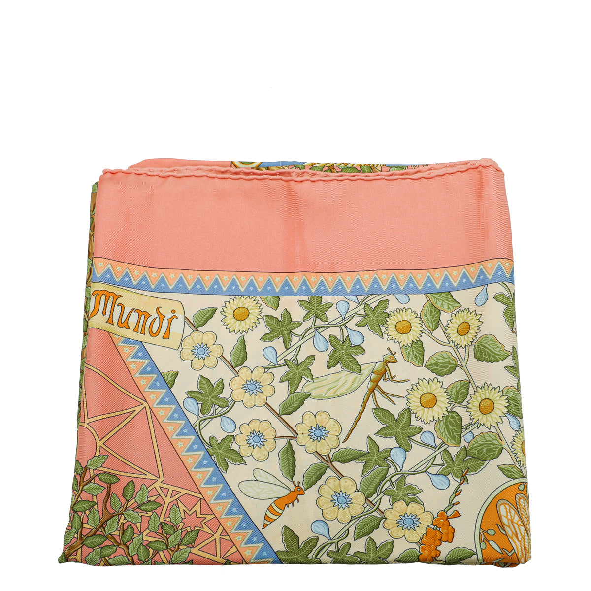 Hermes Multicolor Axis Mundi Silk Scarf