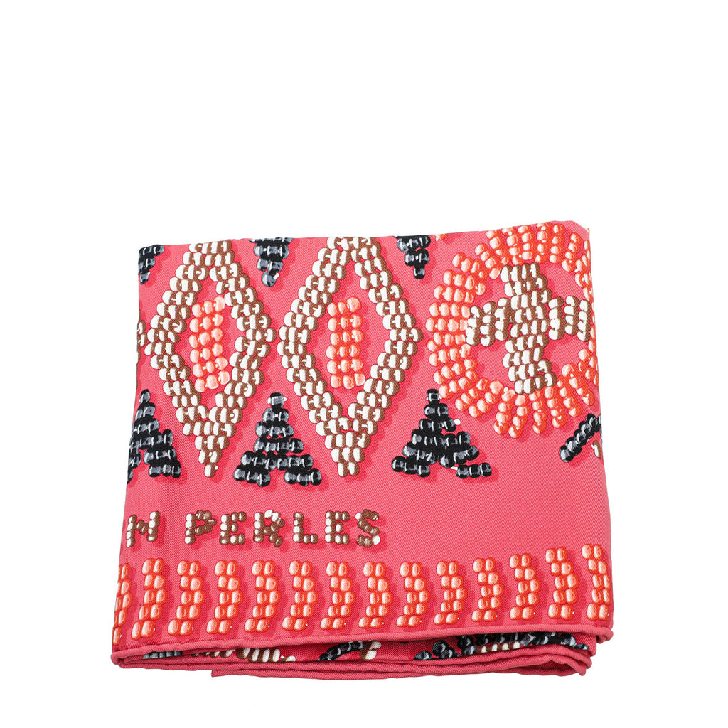 Hermes Multicolor Kelly En Perles Silk Scarf