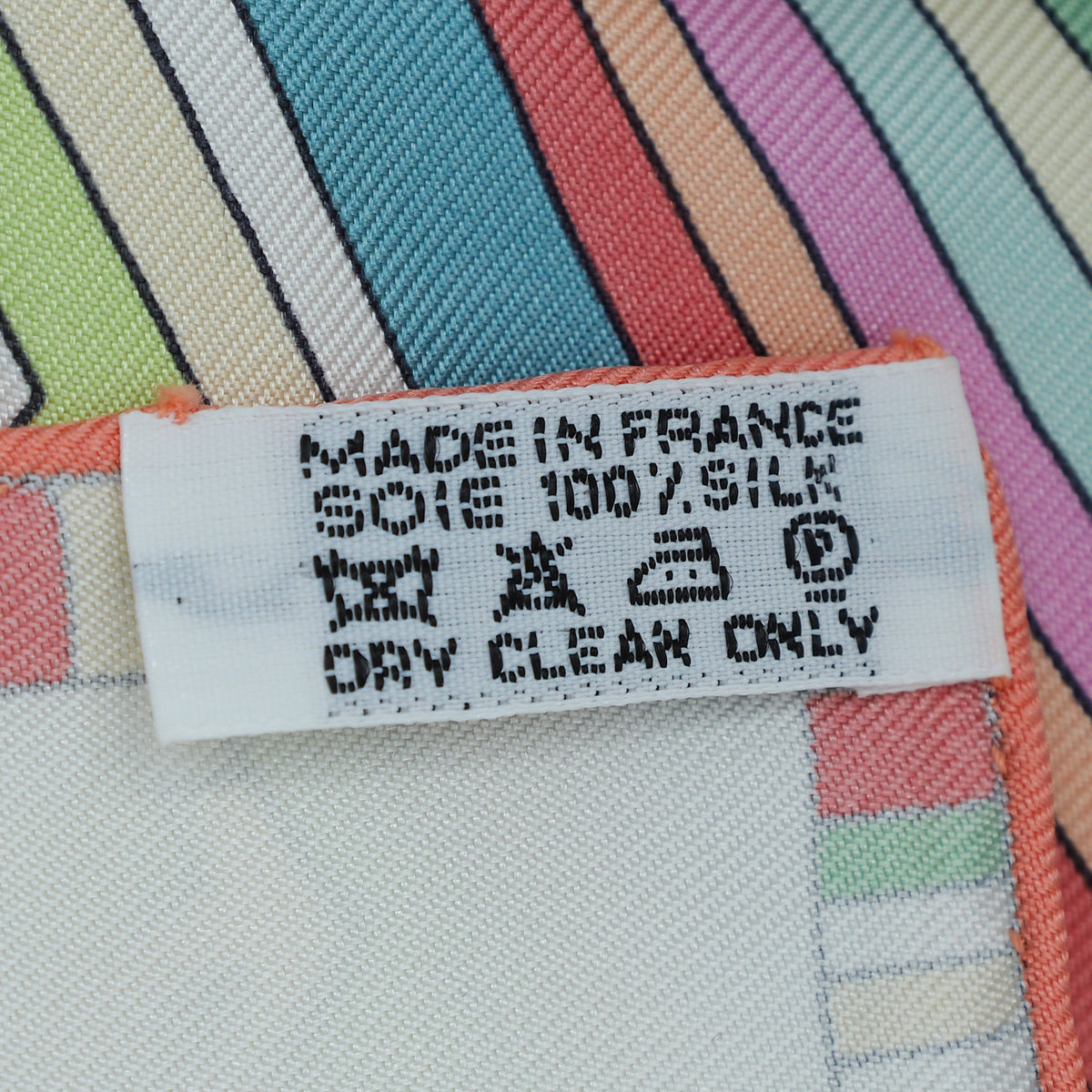 Hermes Multicolor 4 FBG Paris France Silk Scarf