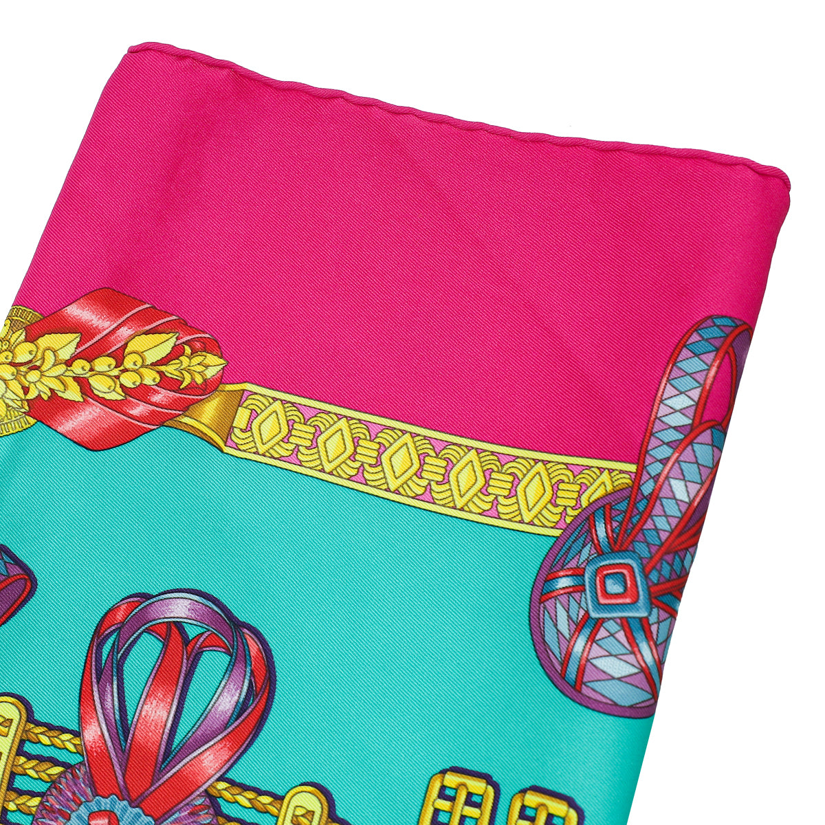Hermes Multicolor Les Rubans Du Cheval Silk Scarf