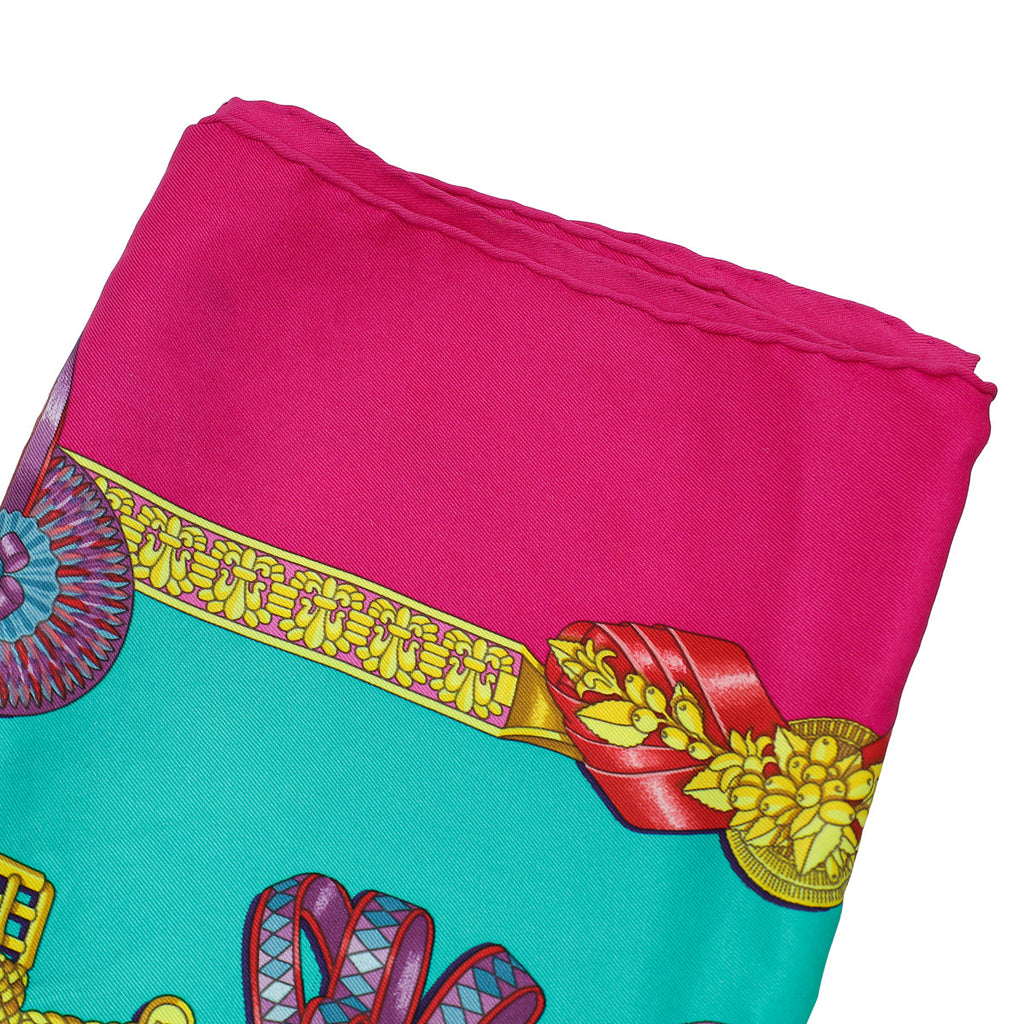 Hermes Multicolor Les Rubans Du Cheval Silk Scarf