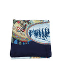 Hermes Multicolor Cavaliers Peuls by Jean de Fougerolle Silk Scarf