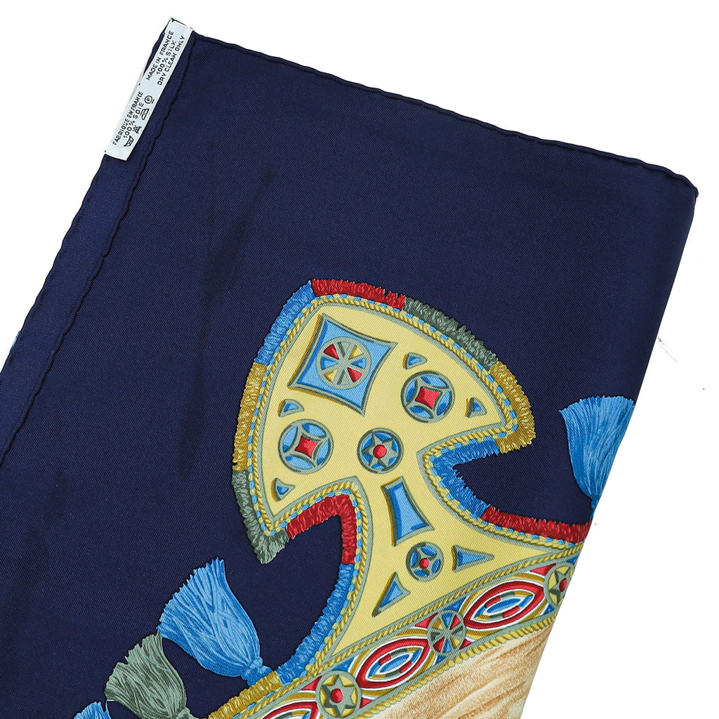 Hermes Multicolor Cavaliers Peuls by Jean de Fougerolle Silk Scarf