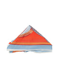 Hermes Multicolor Horse Saddle Print Silk Jersey Triangle Scarf