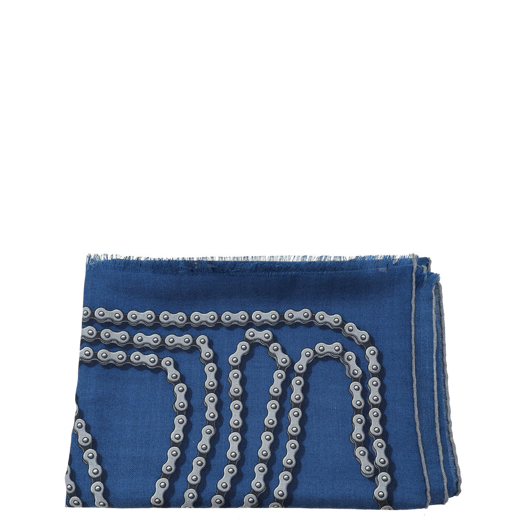 Hermes Bicolor Cheval Dechaine Rectangle Cashmere Scarf