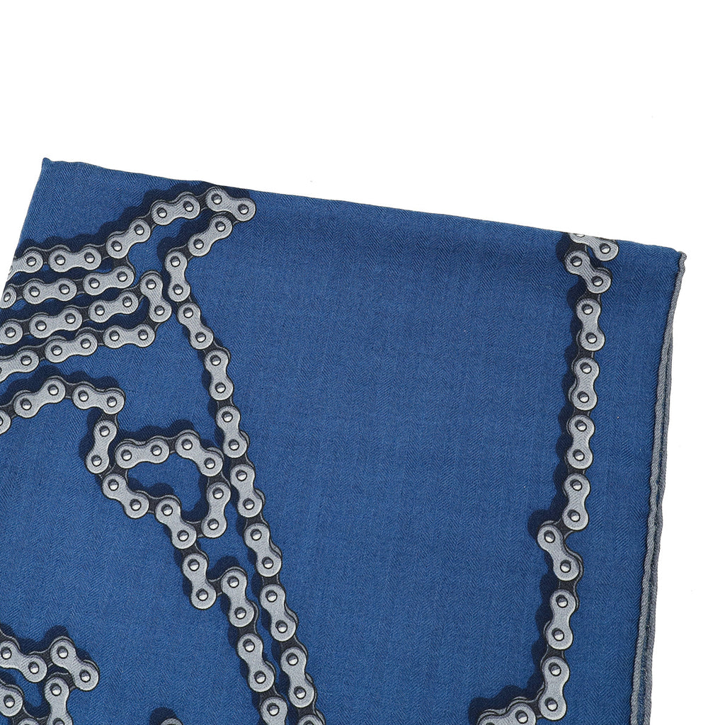 Hermes Bicolor Cheval Dechaine Rectangle Cashmere Scarf