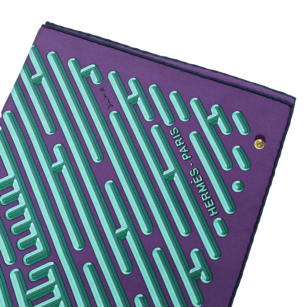 Hermes Bicolor Parcours D'H Silk Scarf