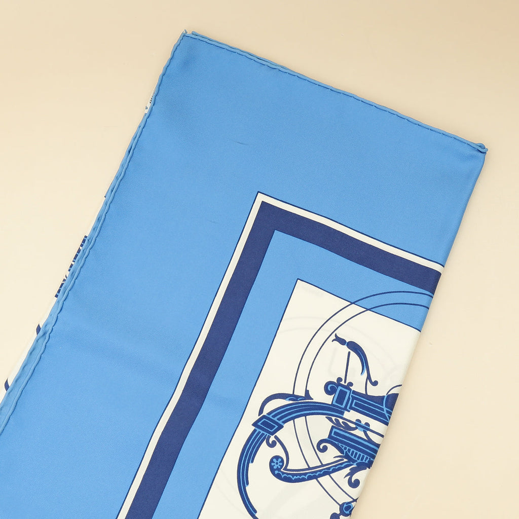 Hermes Bicolor Ex Libris Scarf 90