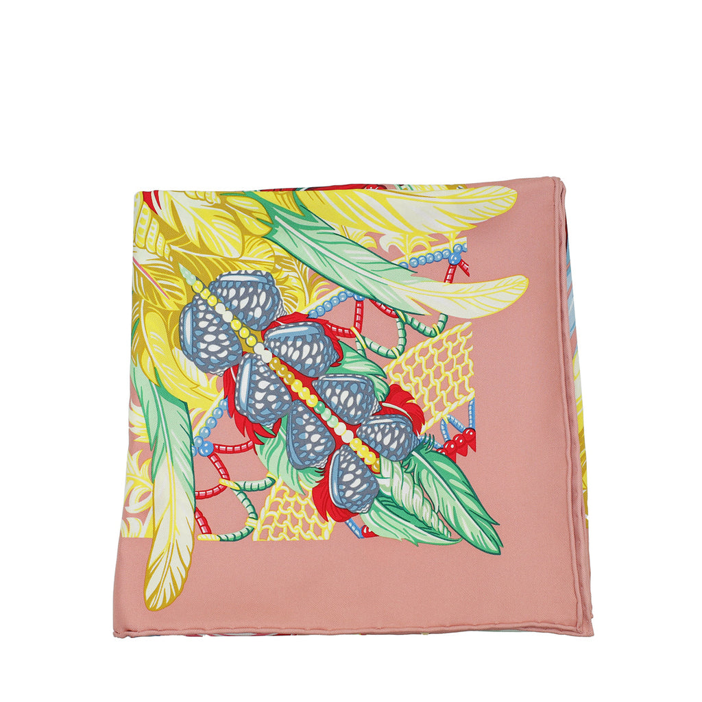Hermes Tricolor Danse Pacifique Silk Scarf