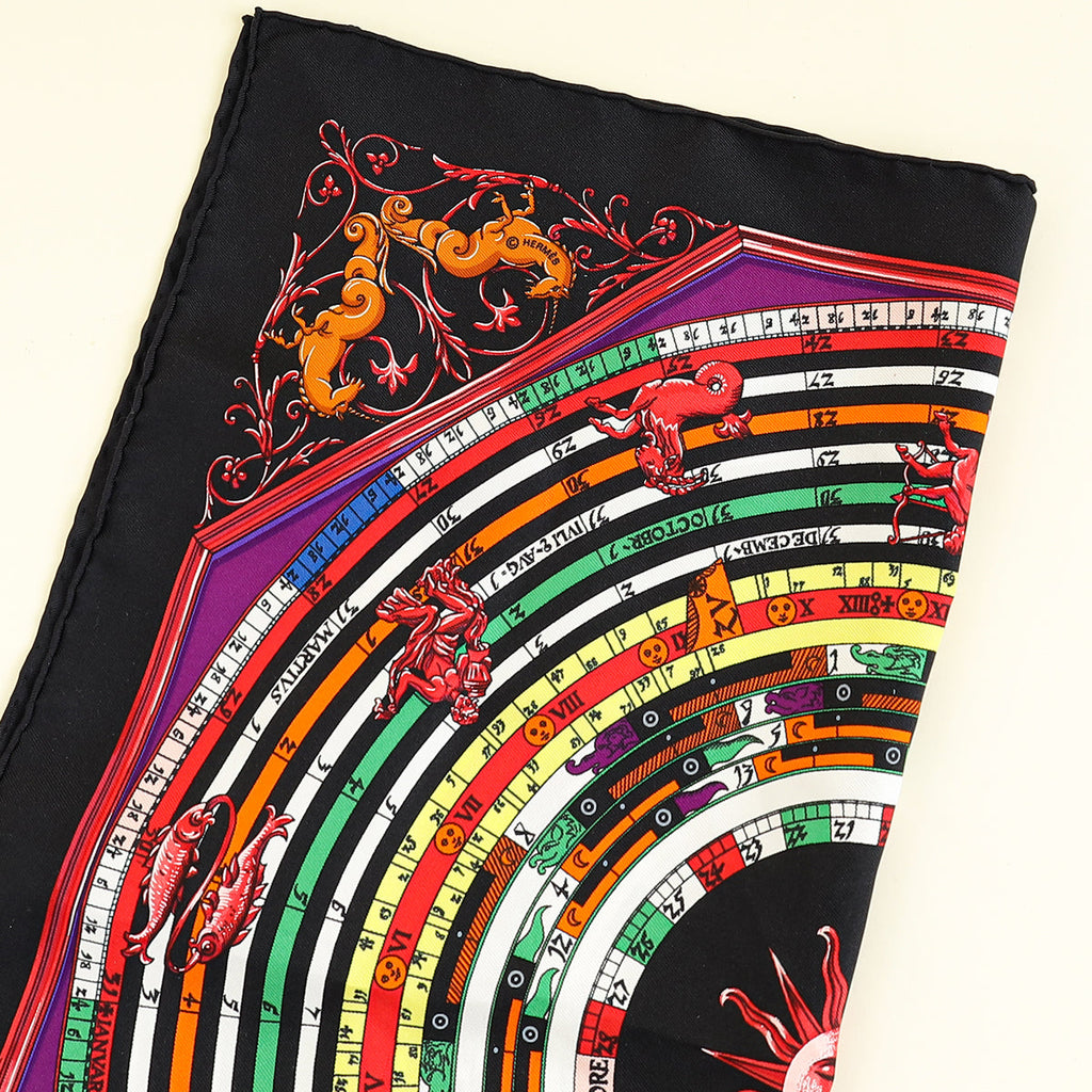 Hermes Multicolor Astrologie forever Silk Scarf
