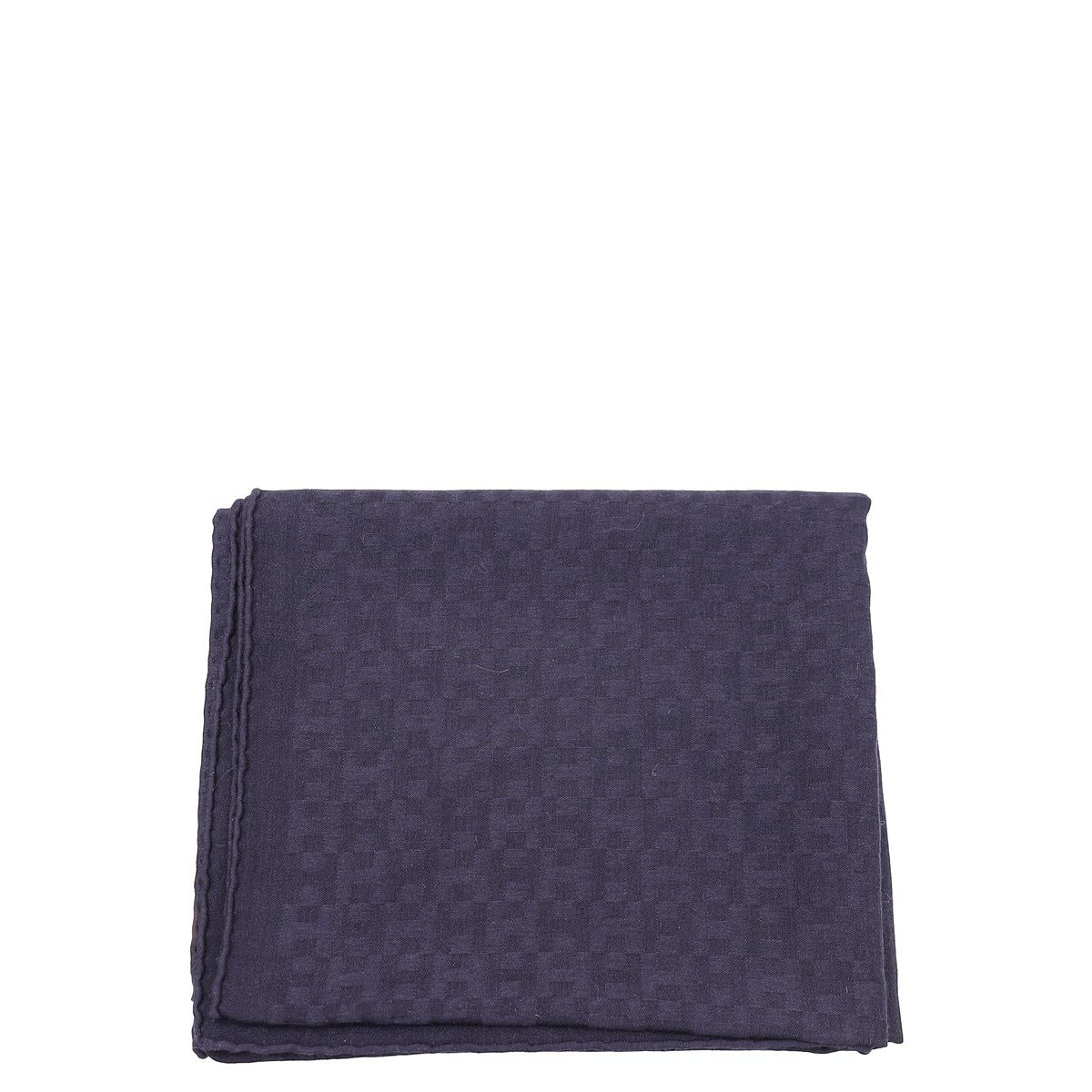 Hermes Navy H Cashmere Silk Stole Scarf