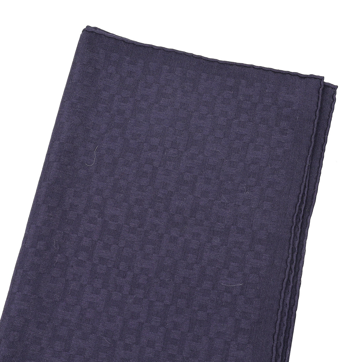 Hermes Navy H Cashmere Silk Stole Scarf