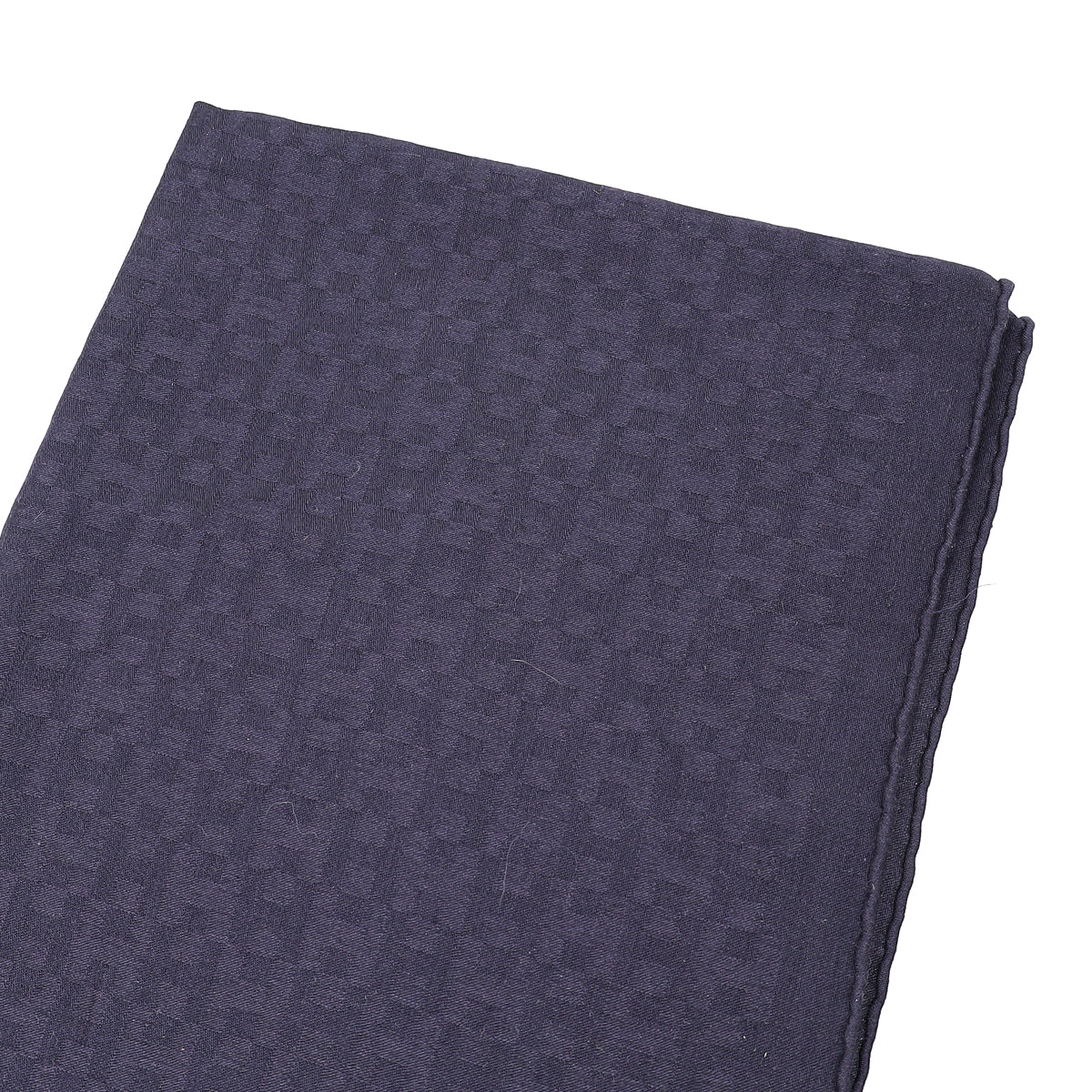 Hermes Navy H Cashmere Silk Stole Scarf