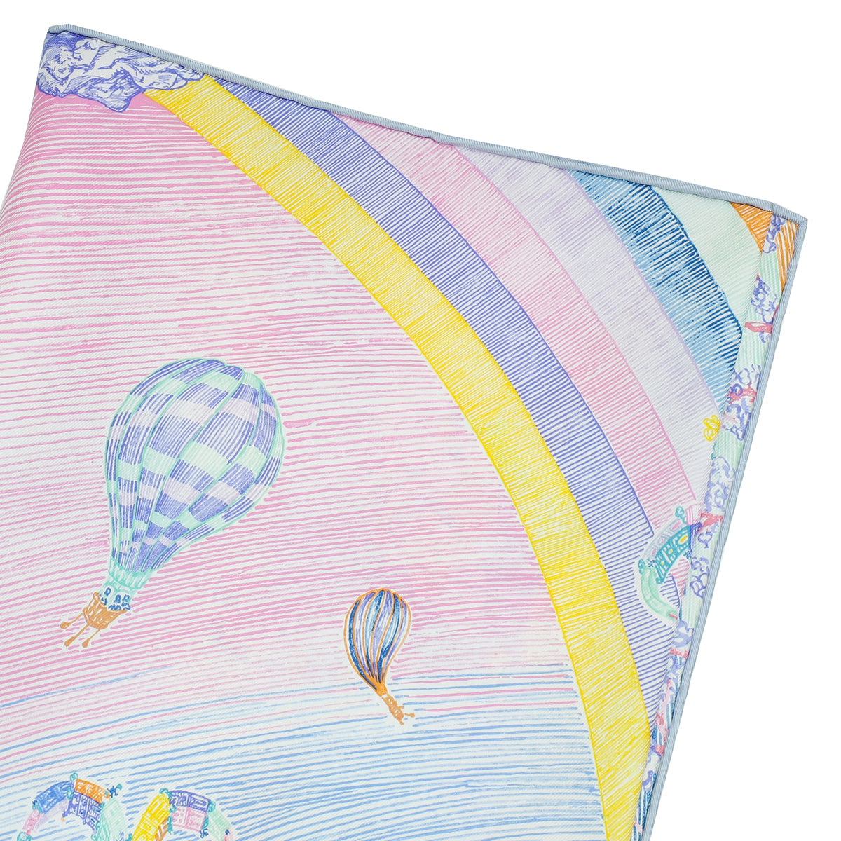 Hermes Tricolor Les Folies Du Faubourg Scarf 90