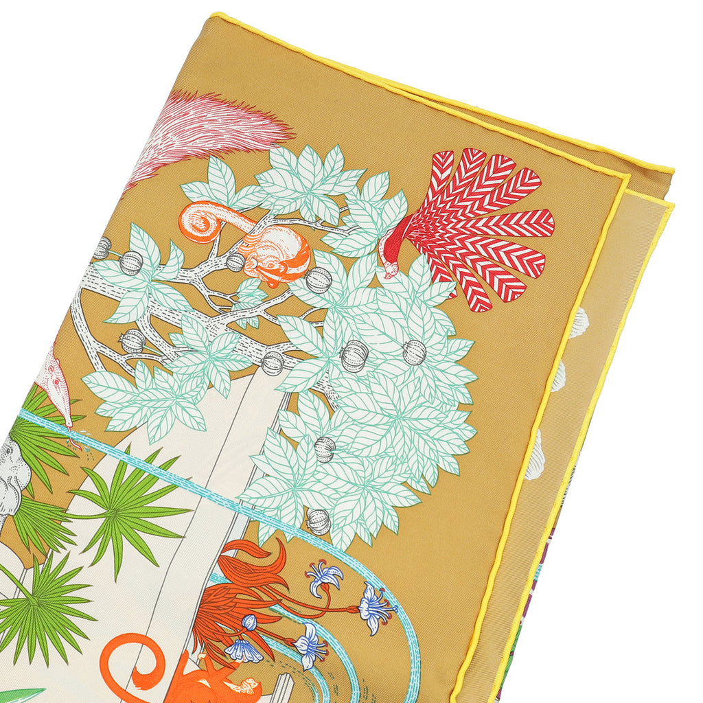 Hermes Tricolor Precious Paradise Scarf 90