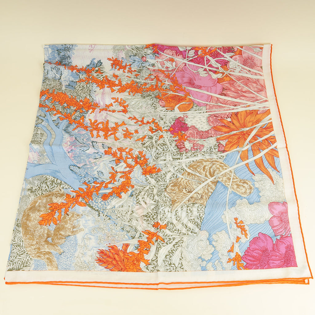 Hermes Tricolor Retour a la Nature Shawl 140
