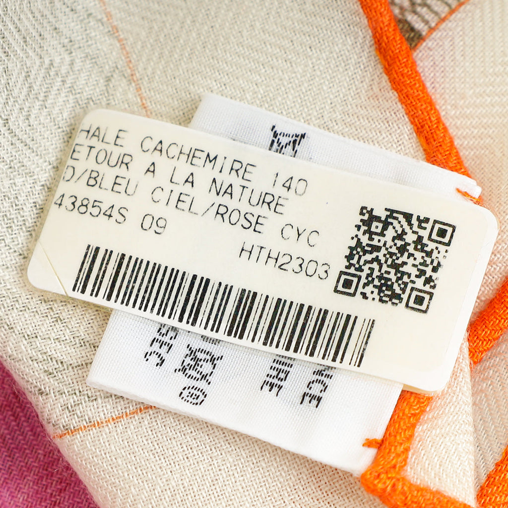 Hermes Tricolor Retour a la Nature Shawl 140
