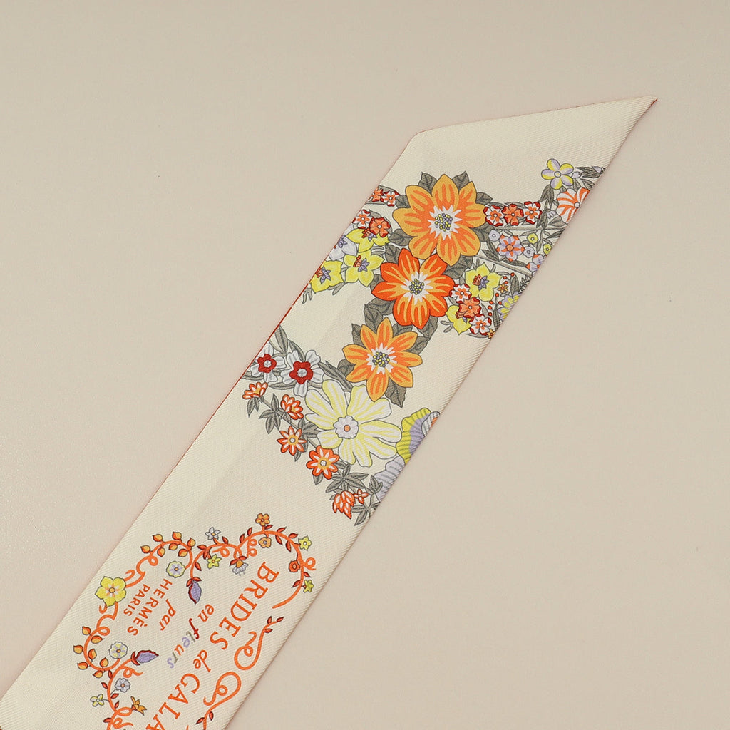 Hermes Tricolor Brides De Gala En Fleurs Twilly