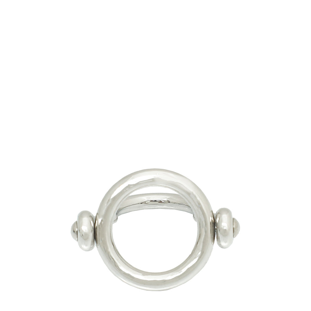 Hermes Palladium Scarf Ring