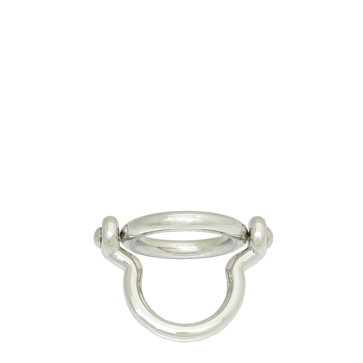 Hermes Palladium Scarf Ring
