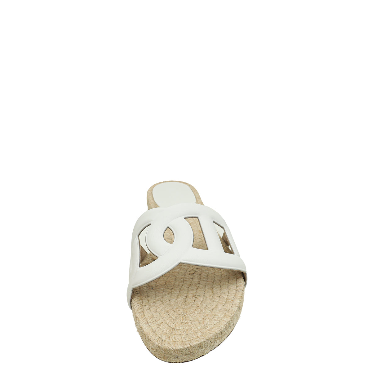 Hermes Blanc Famosa Espadrille 38
