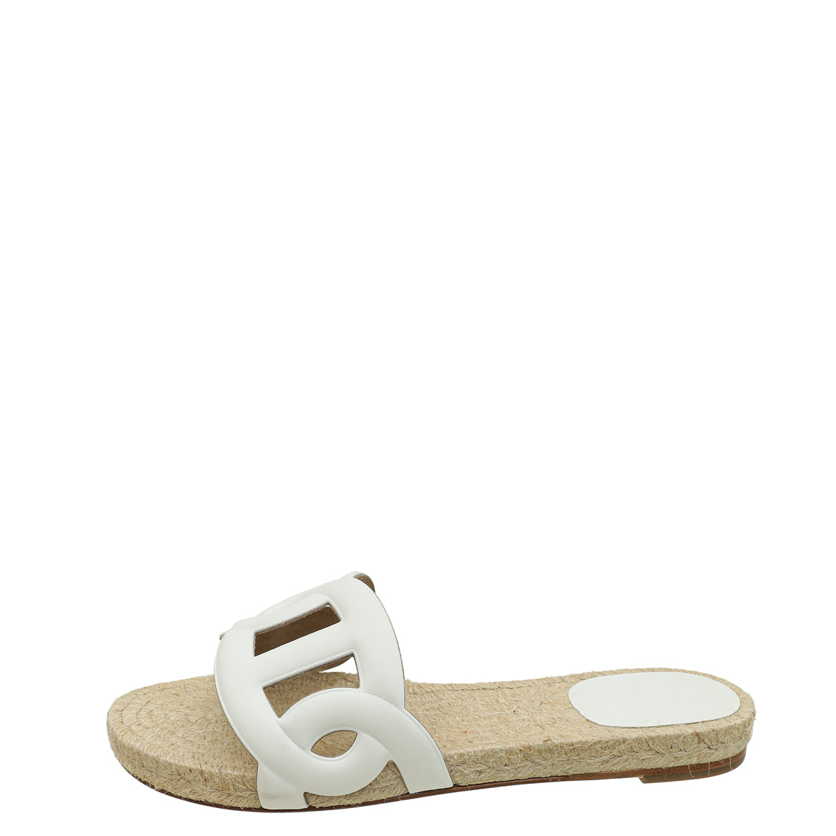 Hermes Blanc Famosa Espadrille 38