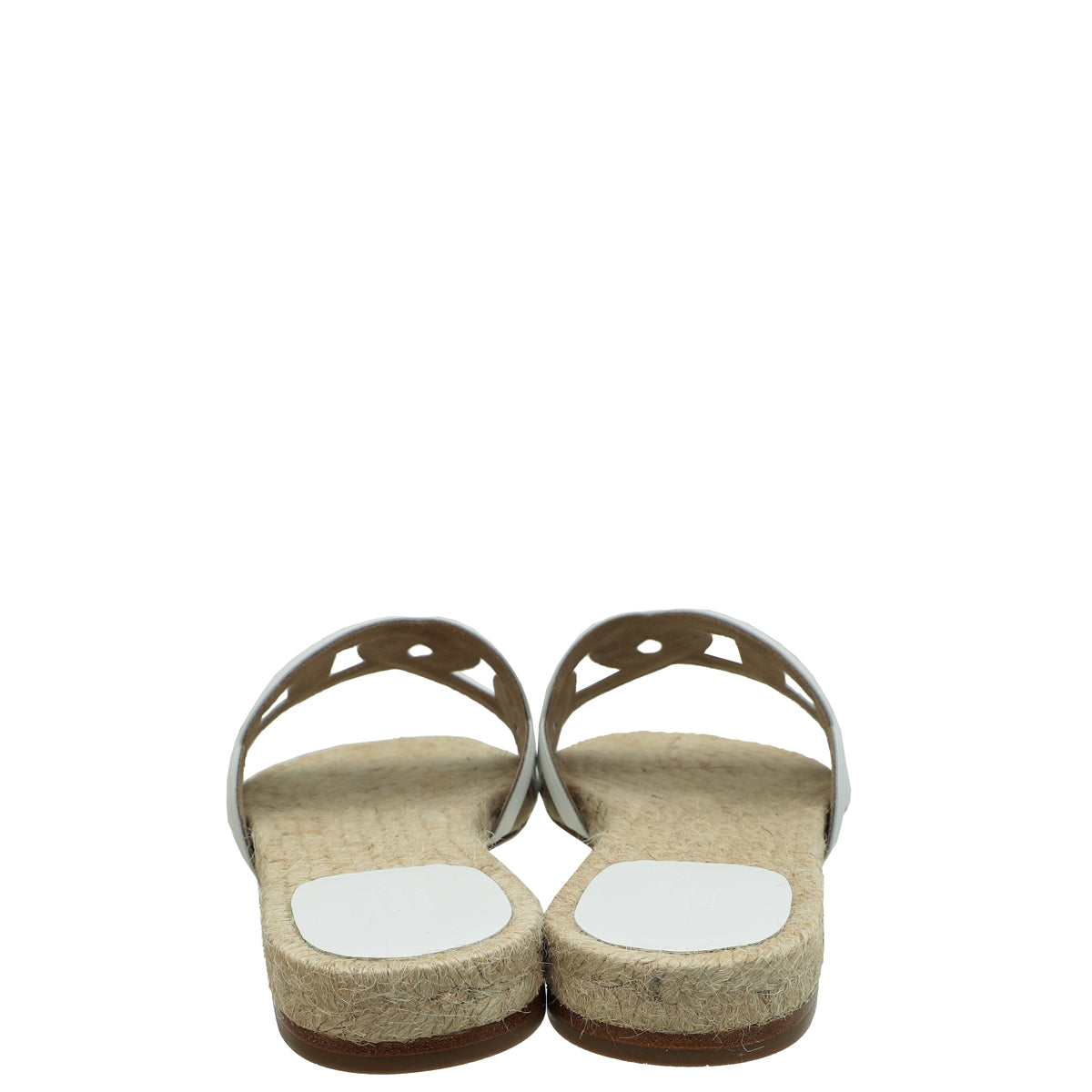Hermes Blanc Famosa Espadrille 38