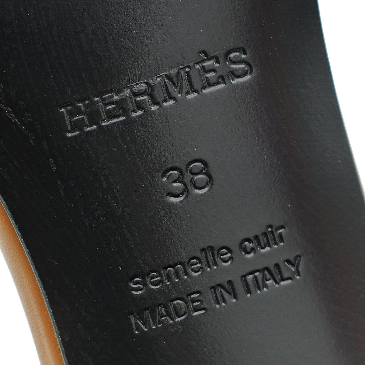 Hermes Naturel Gigi 50 Sandals 38