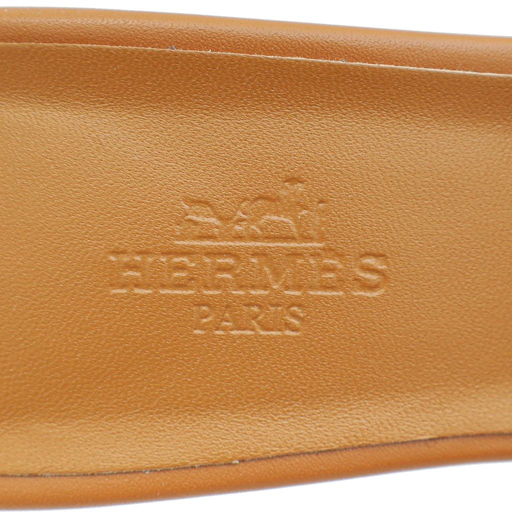 Hermes Naturel Gigi 50 Sandals 38
