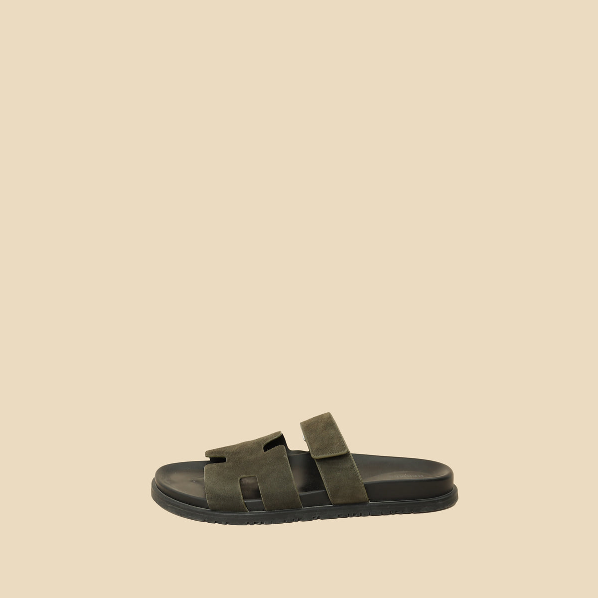 Hermes Vert Forêt Suede Chypre Sandals 45