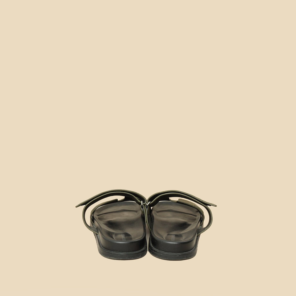 Hermes Vert Forêt Suede Chypre Sandals 45