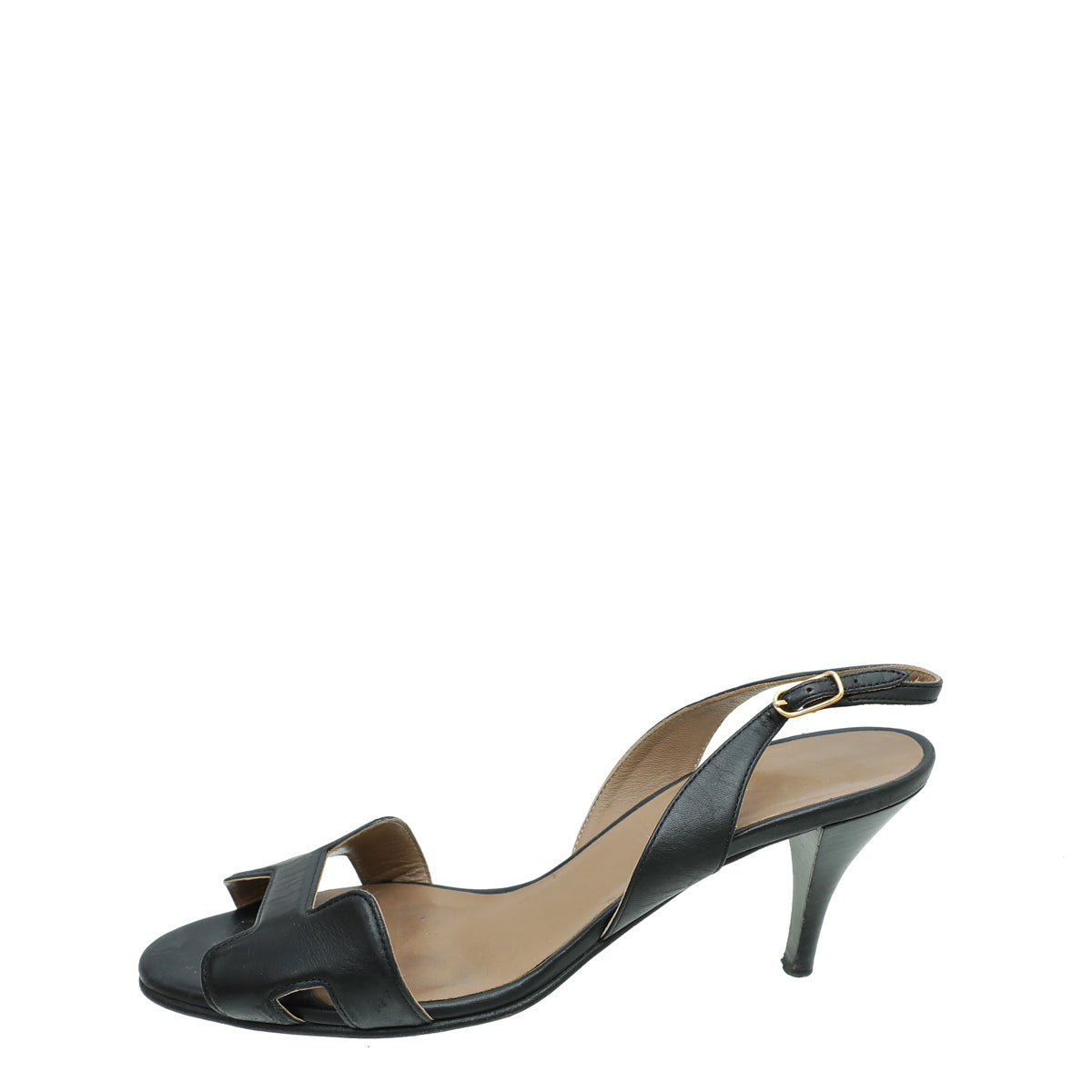 Hermes Noir Premiere 70 Sandals 37