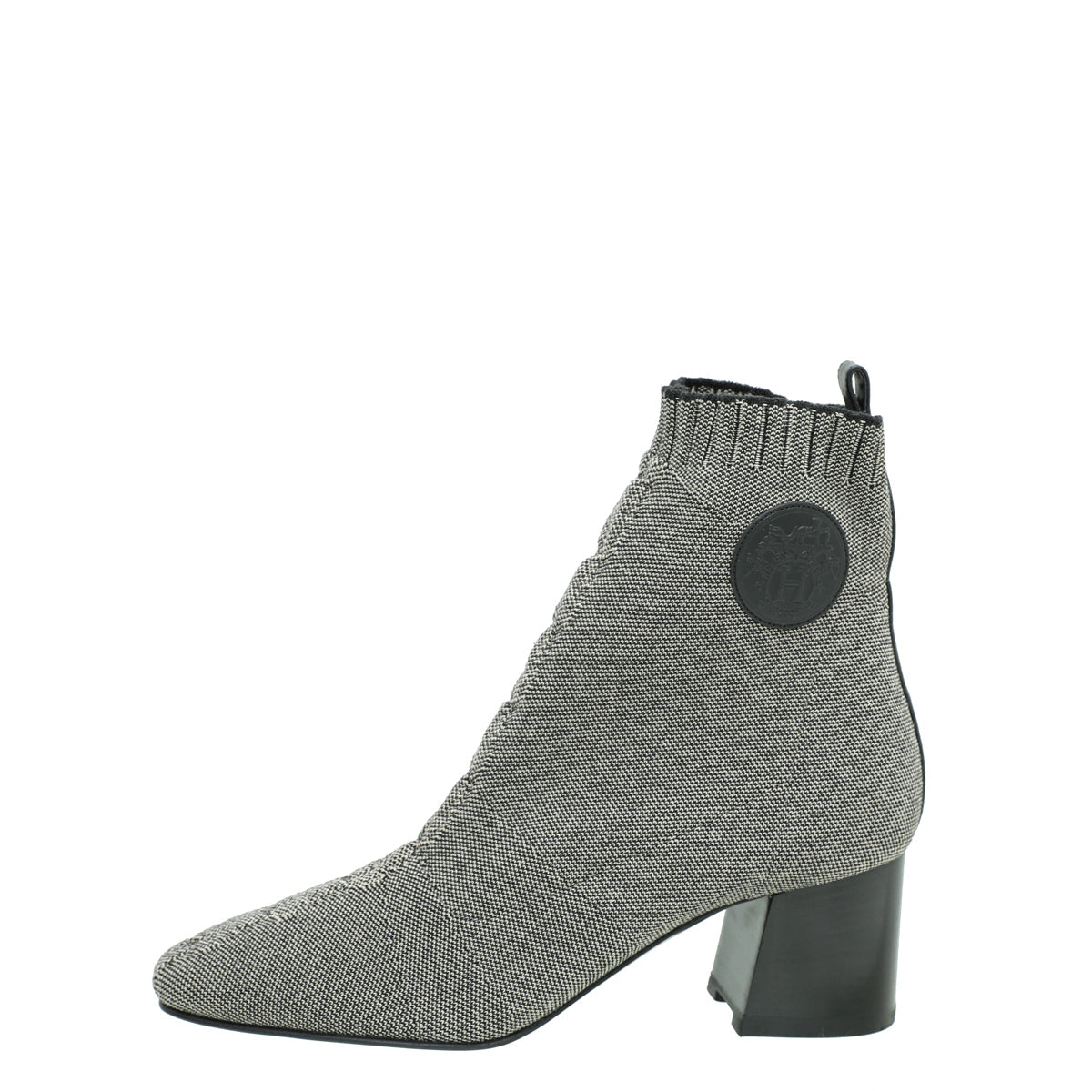 Hermes Bicolor Knit Volver 60 Ankle Boot 39