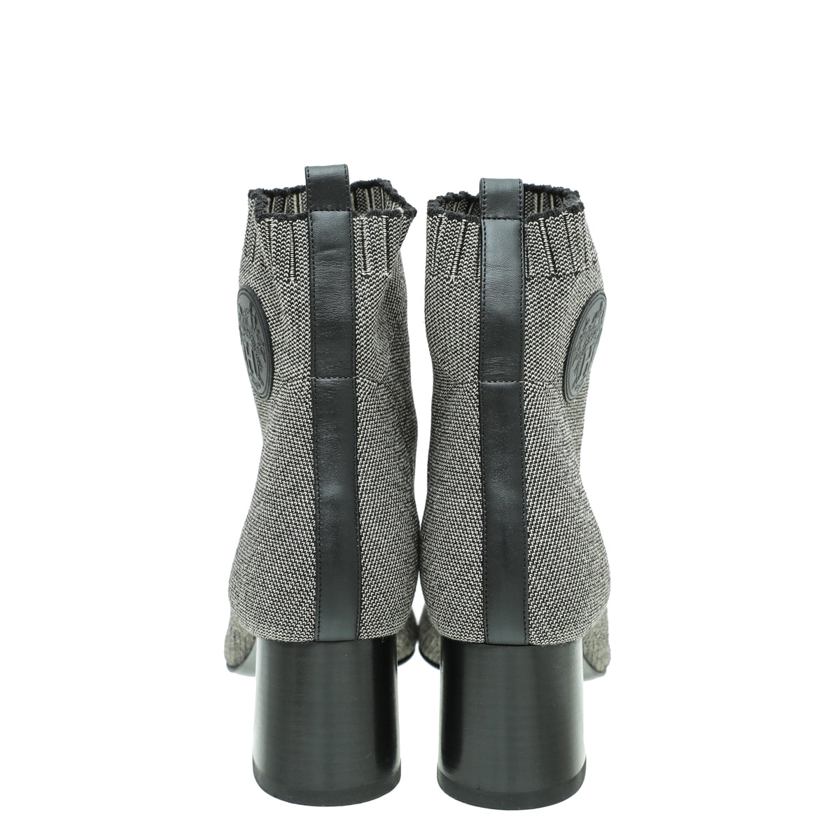 Hermes Bicolor Knit Volver 60 Ankle Boot 39