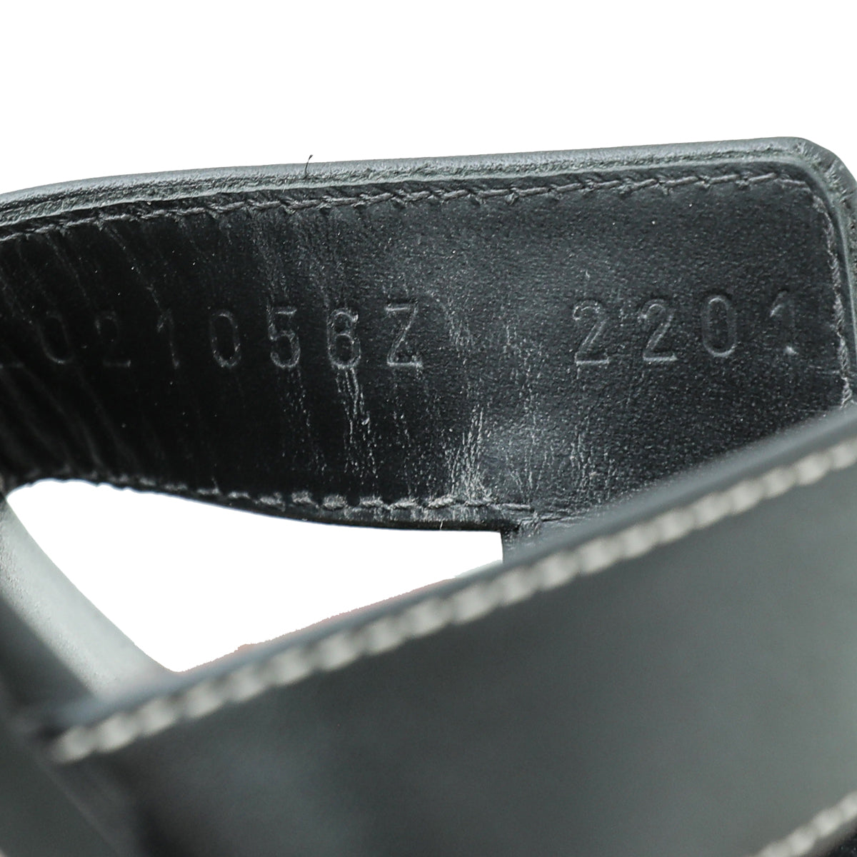 Hermes Noir Oran Sandals 38
