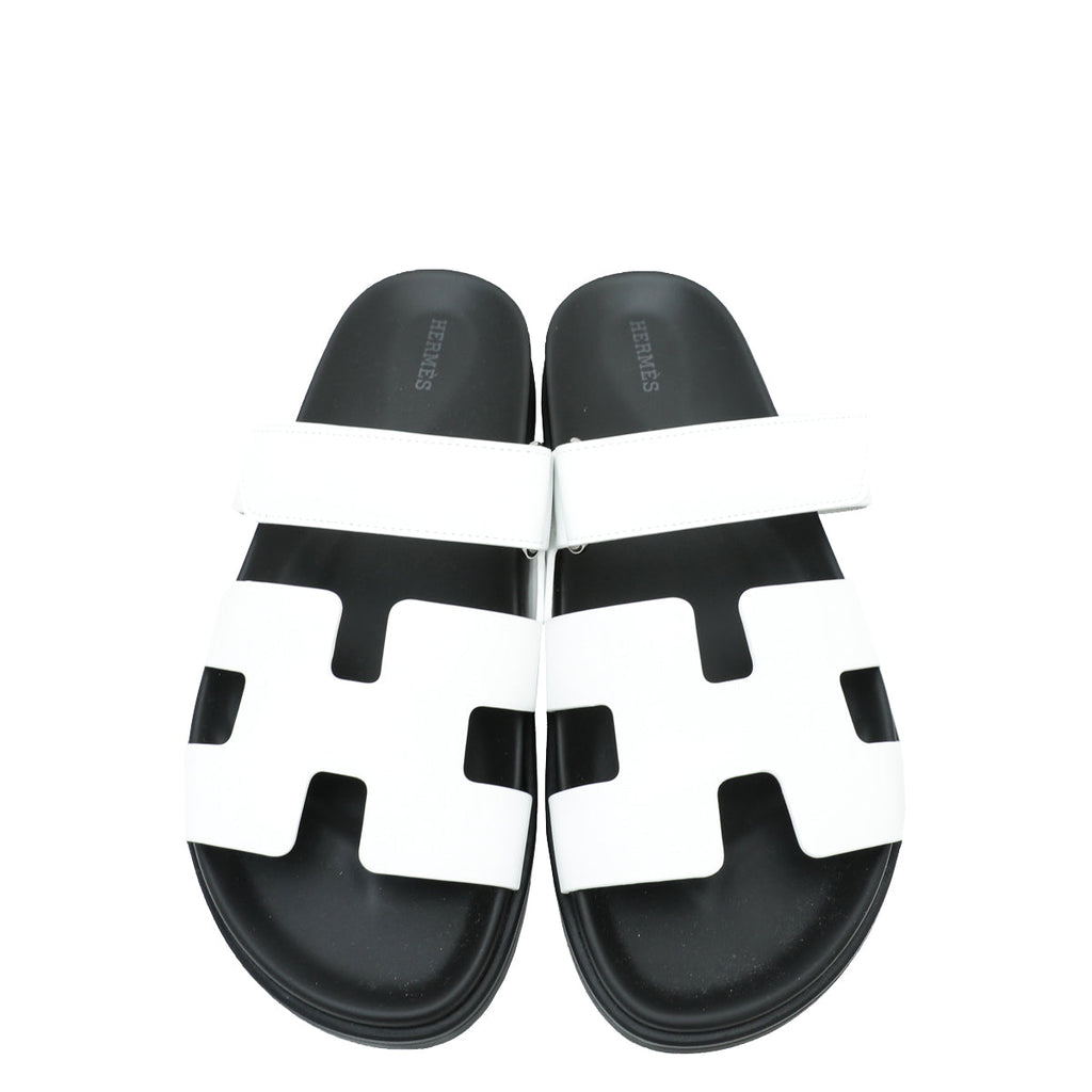 Hermes Blanc Chypre Sandal 41